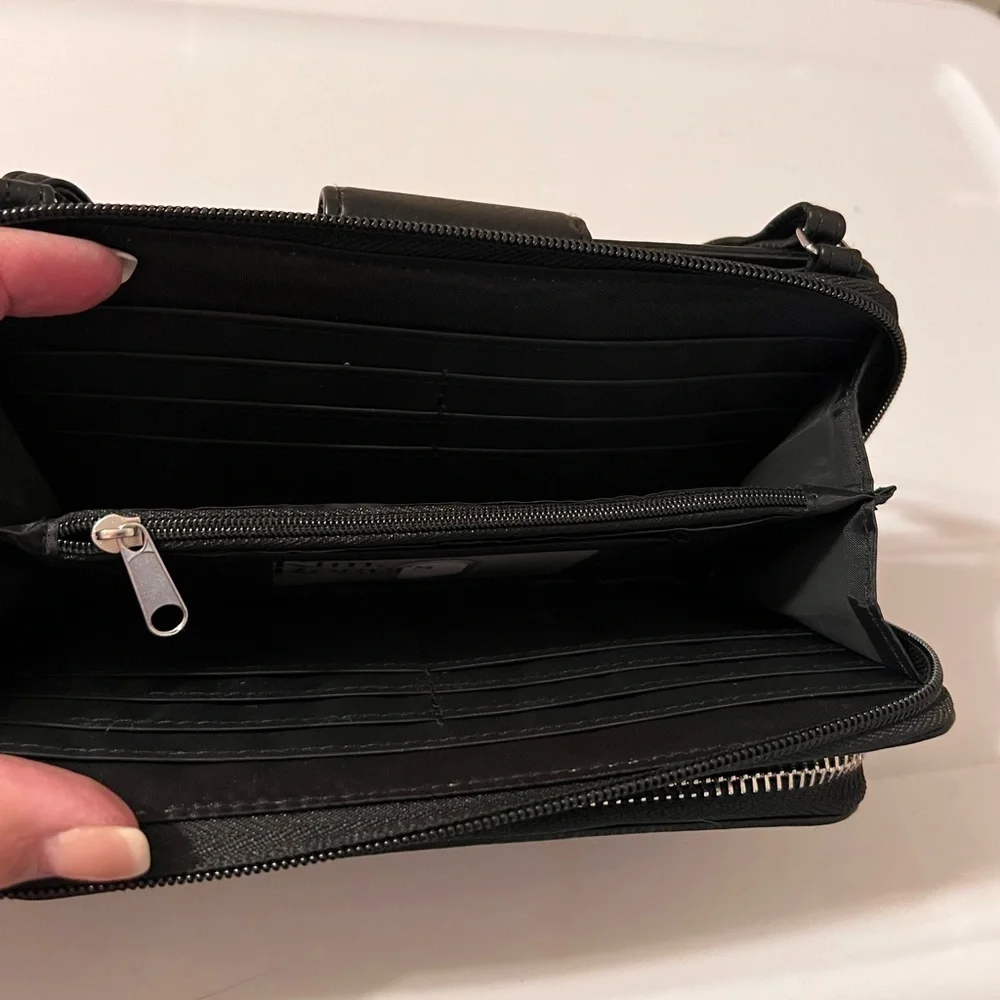 Kim Rogers Black Clutch Wristlet